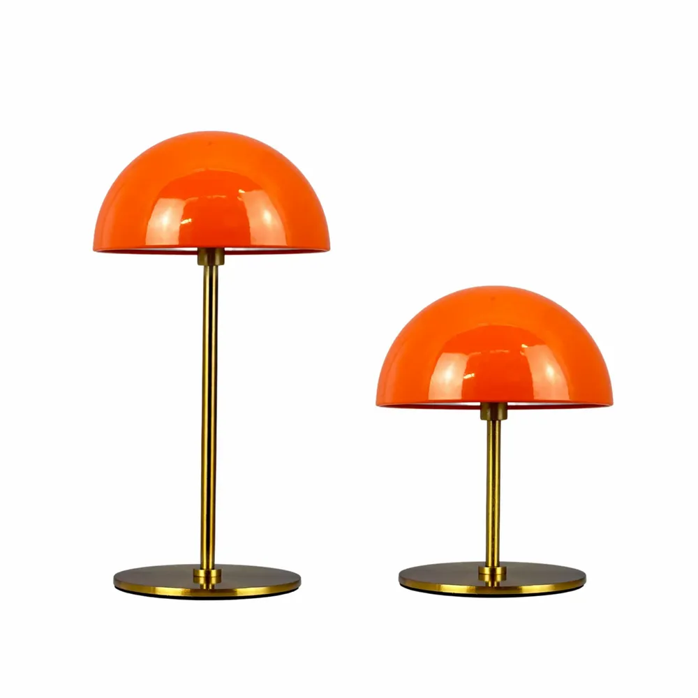 Table lamps - ALONG LED Mini Table Lamp orange/brass - Box of - DYBERG LARSEN