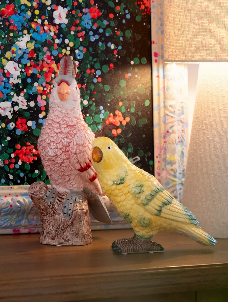 Decorative objects - Decorative figurine Papagayo Yellow 27cm - KARE DESIGN