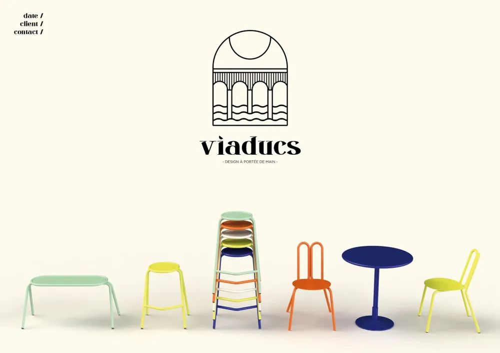Lawn chairs - PASTILLE stool - VIADUCS