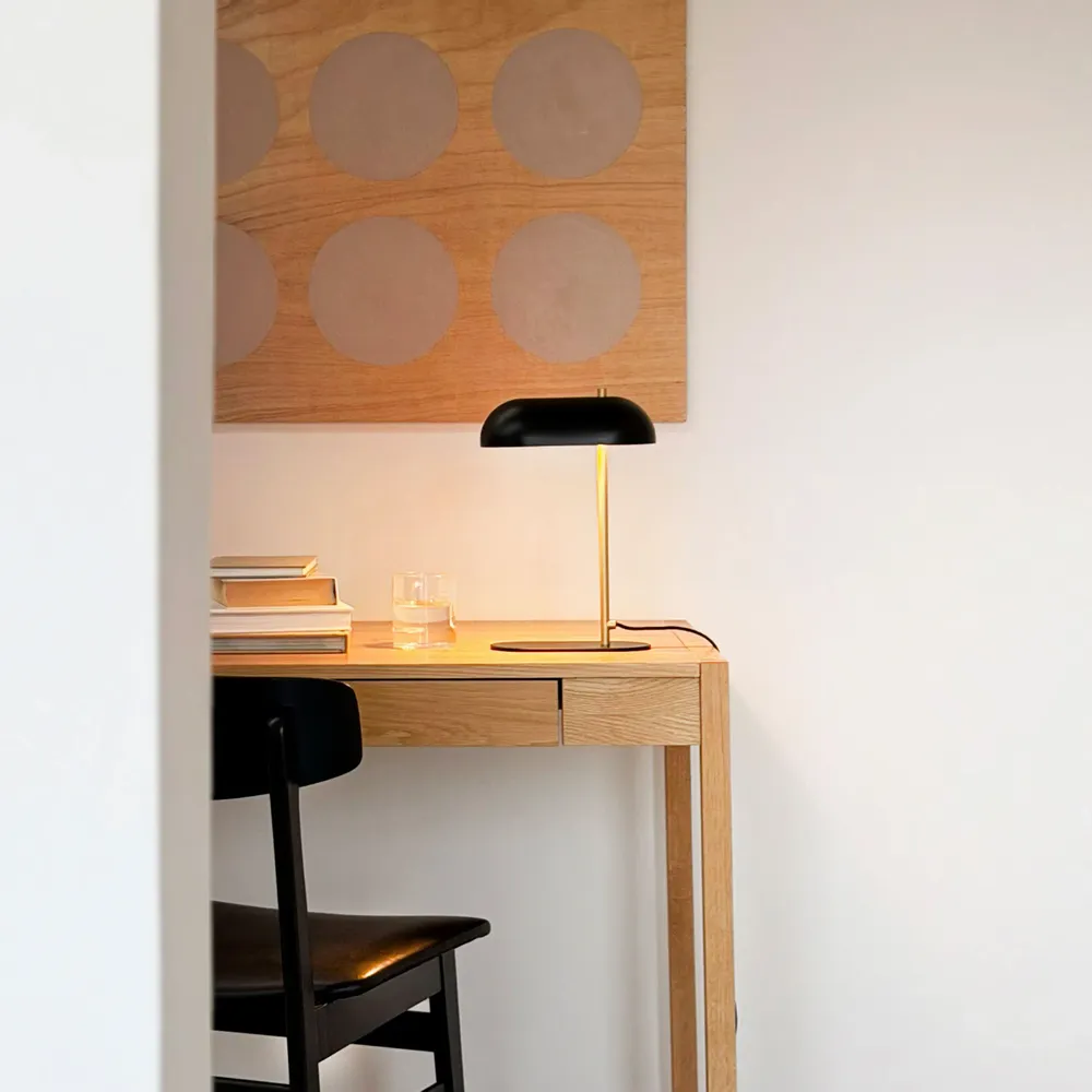 Lampes de table - Lampe de table Arch mini V230 noir/laiton - DYBERG LARSEN