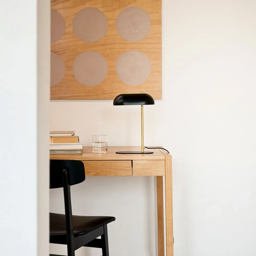 Lampes de table - Lampe de table Arch mini V230 noir/laiton - DYBERG LARSEN