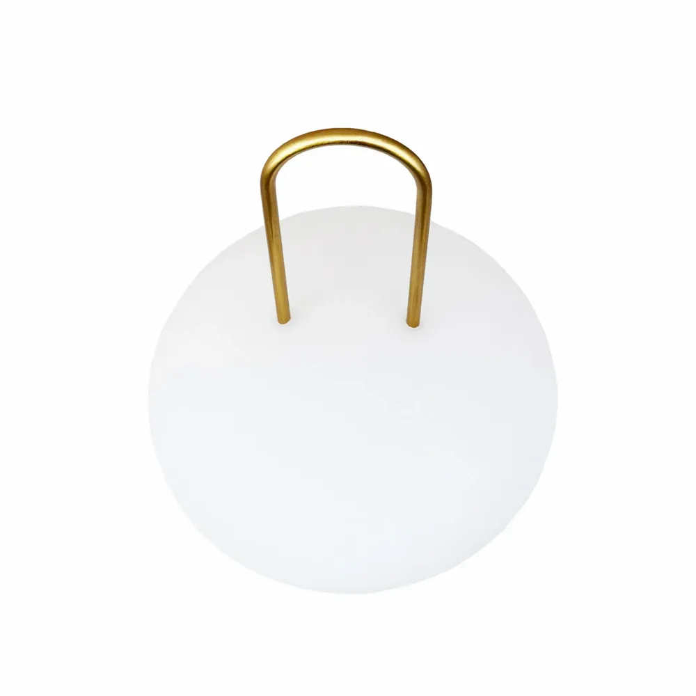 Lampes de table - Ellipse d'extérieur avec poignée en laiton LED rechargeable - DYBERG LARSEN