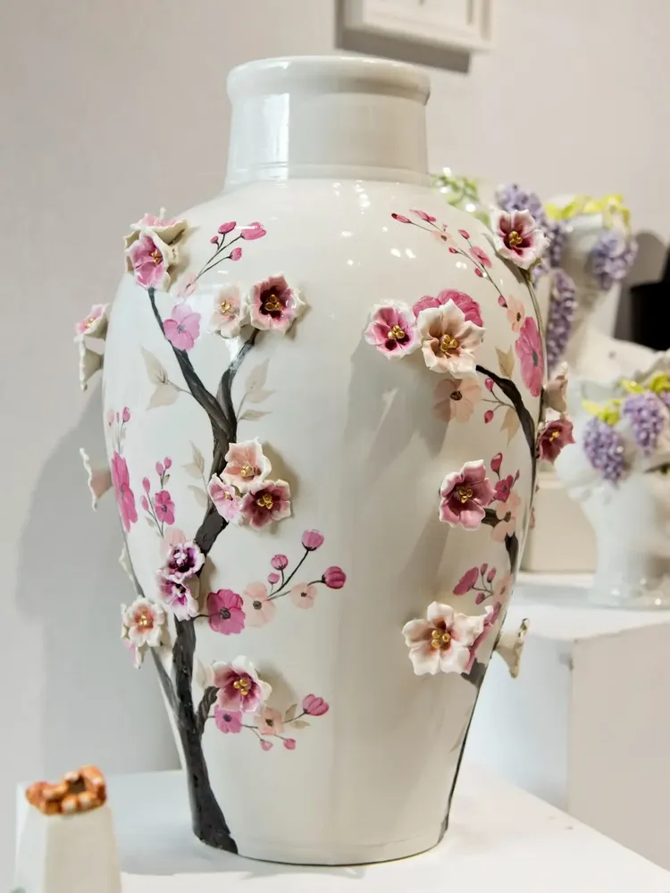 Objets de décoration - Vase en porcelaine Sakura - PORCELLANE SBORDONE