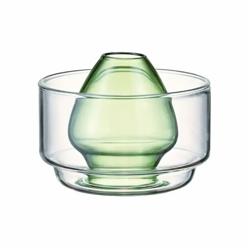 Tea and coffee accessories - Matcha box made of heat-resistant glass - green/HARIO - ABINGPLUS