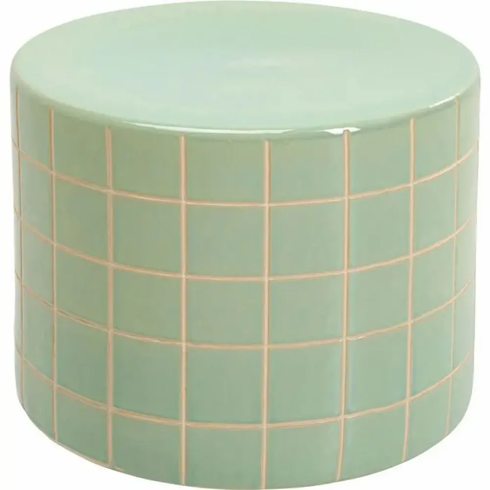 Coffee tables - Bliss Tile Side Table Green Ø42cm - KARE DESIGN