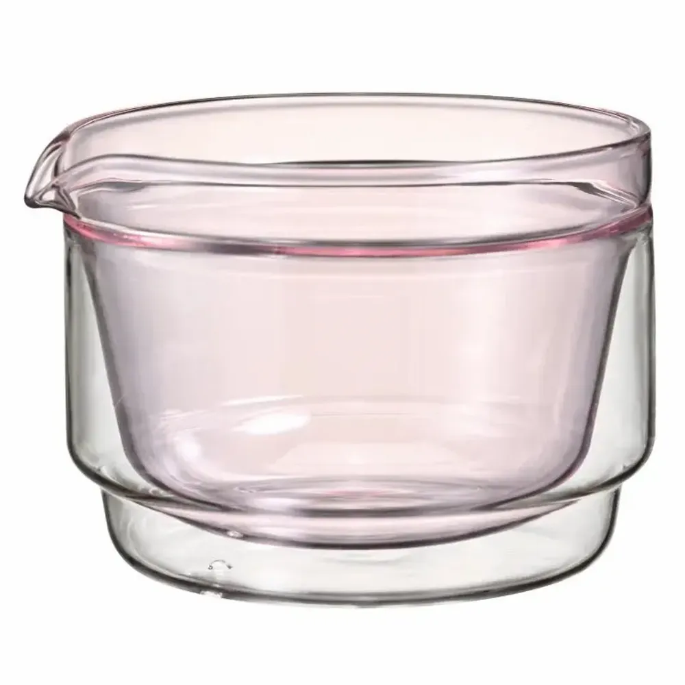 Tea and coffee accessories - Matcha box made of heat-resistant glass - pink/HARIO - ABINGPLUS