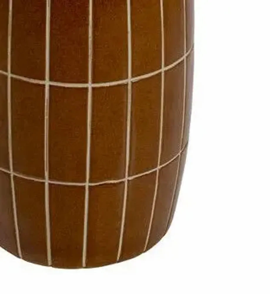 Coffee tables - Bliss Tile Side Table Brown Ø33cm - KARE DESIGN