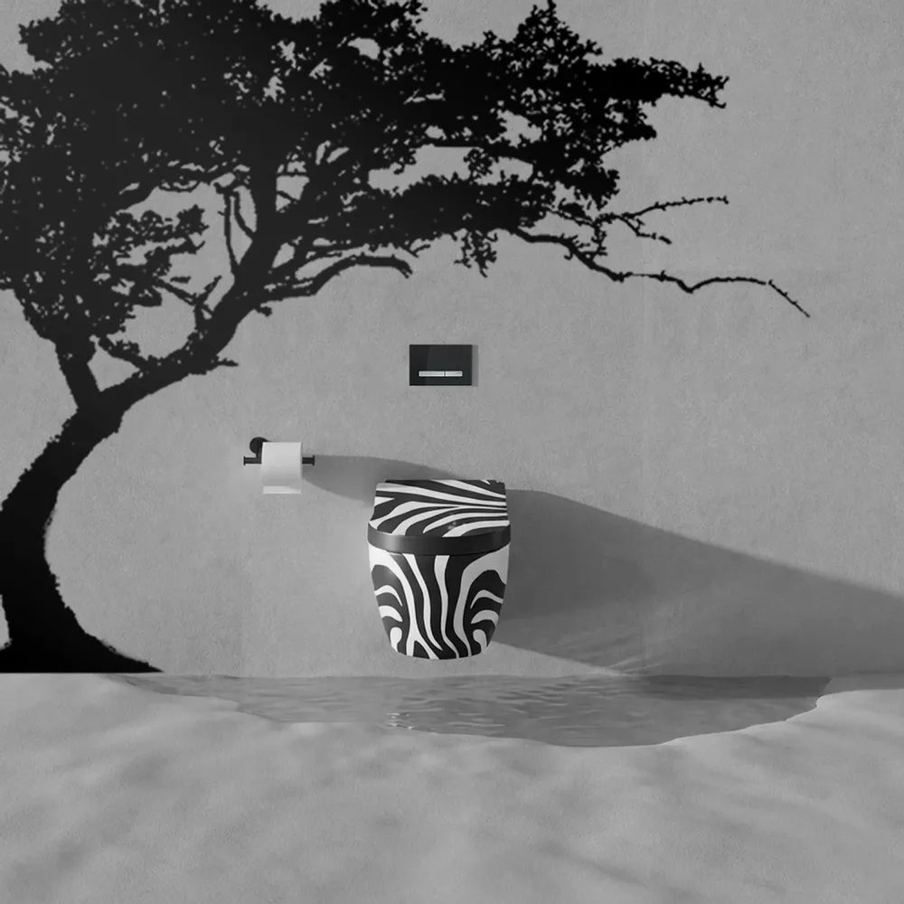 Céramique - Zebra/WC douche - ARTOLETTA® MAISON COLLECTION