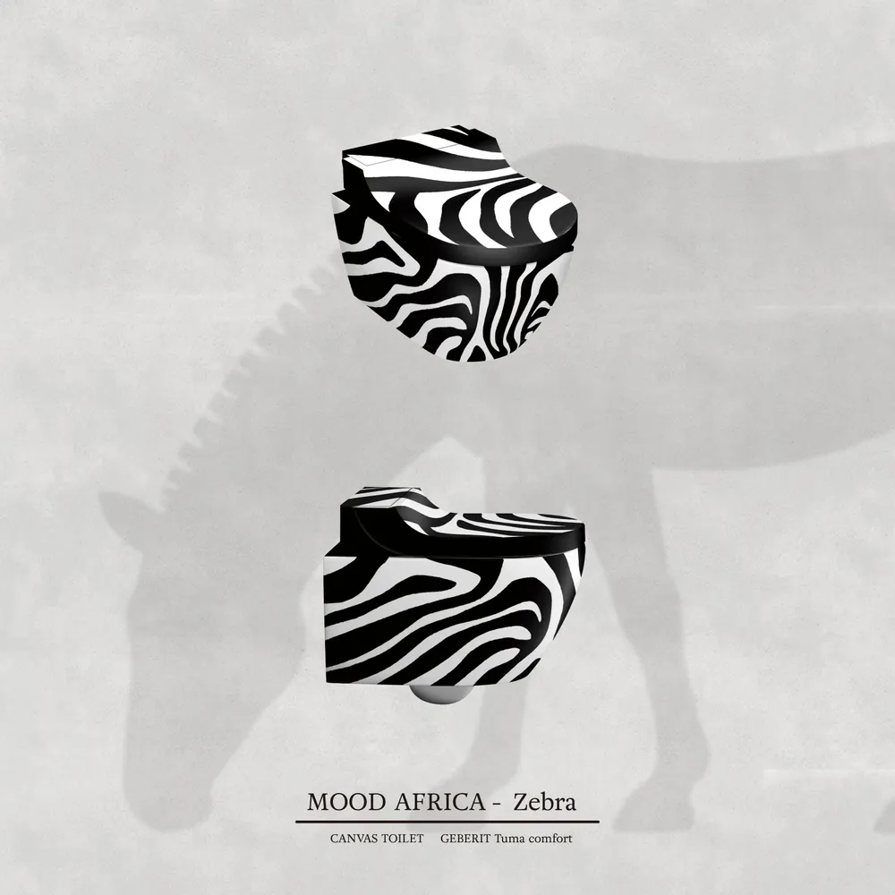 Céramique - Zebra/WC douche - ARTOLETTA® MAISON COLLECTION