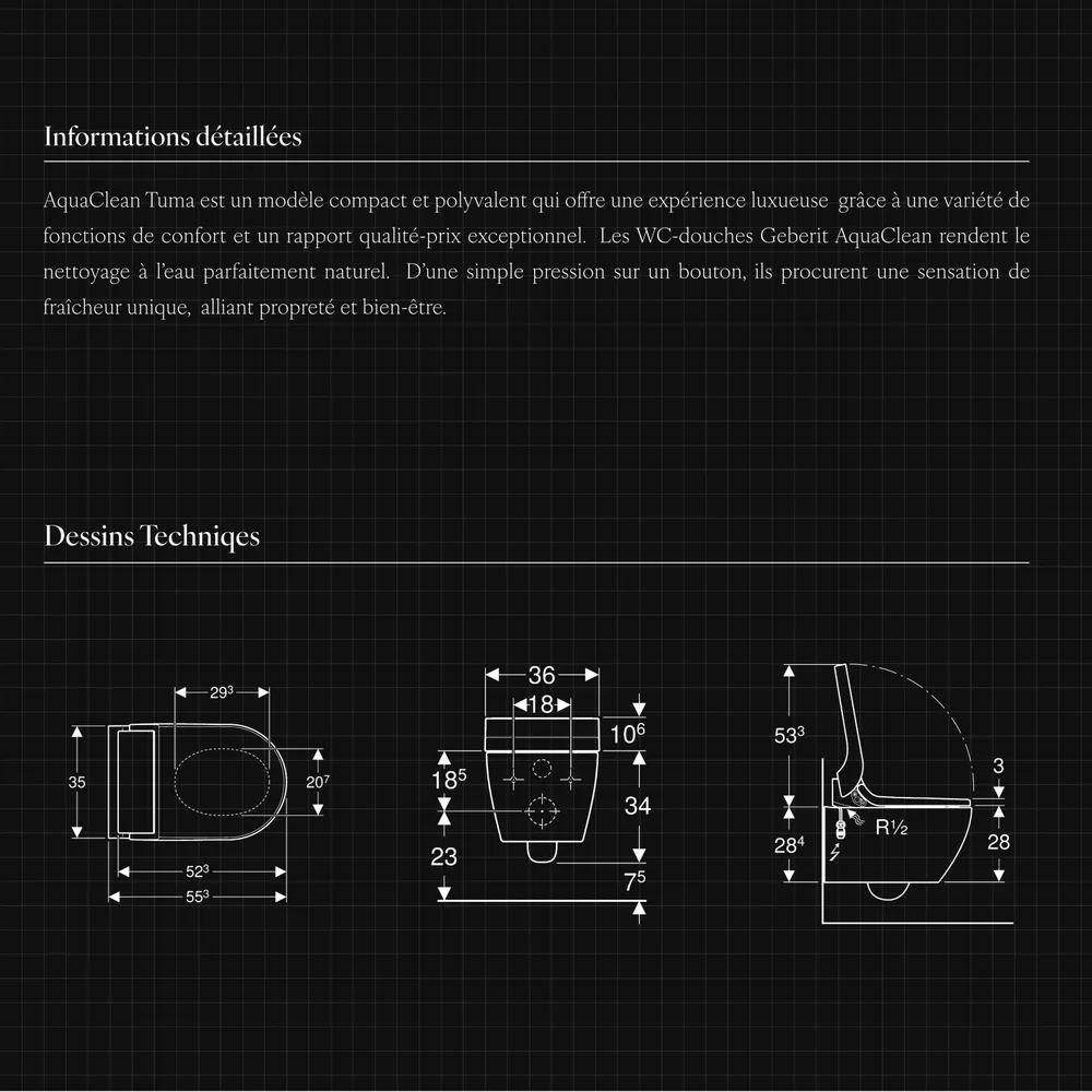 Services - Toilettes - ITALIANO GEBERIT Tuma - ARTOLETTA® MAISON COLLECTION