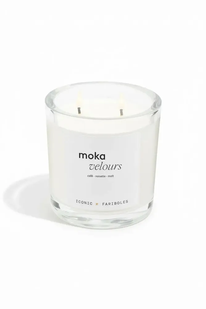 Candles - ICONIC Moka Velvet Candle - FARIBOLES