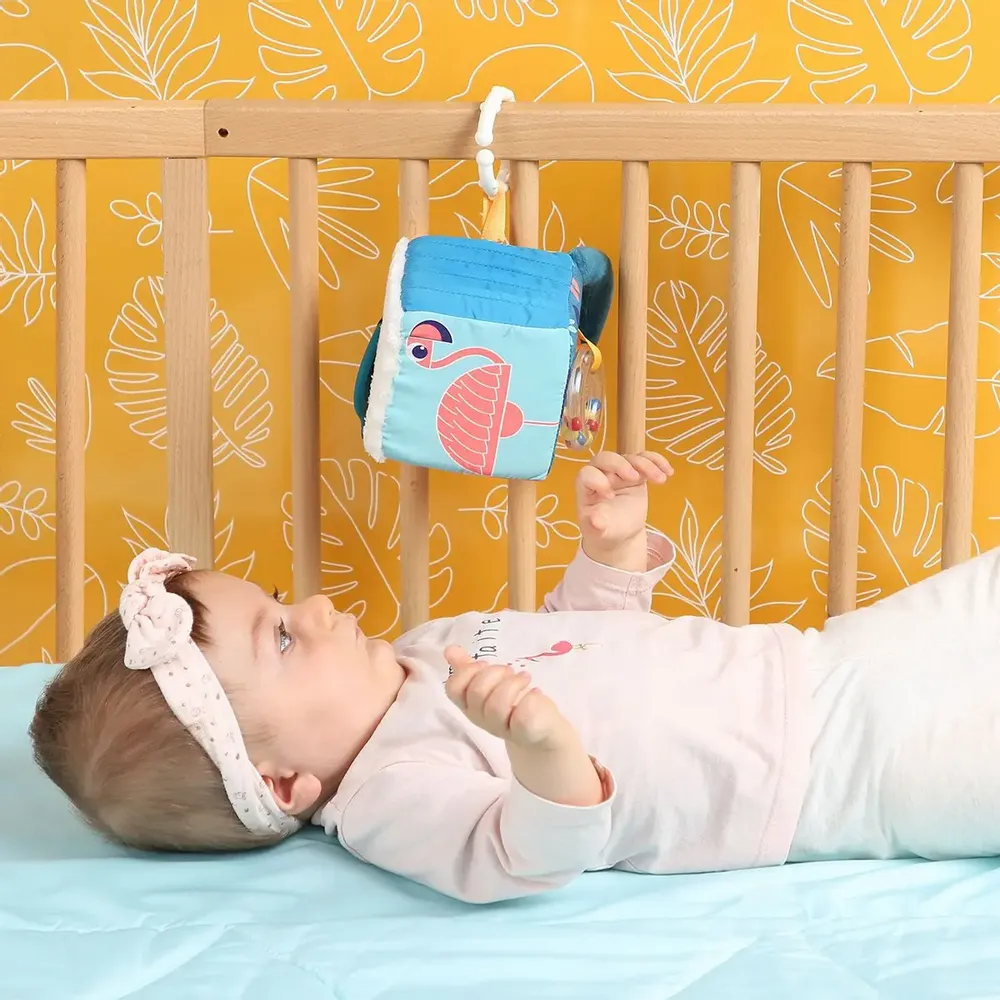 Jouets enfants - Cube d'éveil en tissu - LUDI