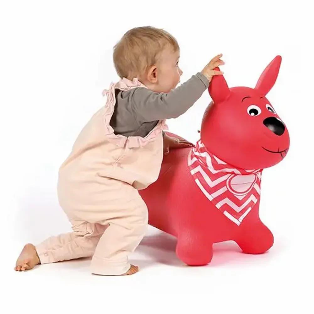 Jeux enfants - Mon chien sauteur rouge - LUDI
