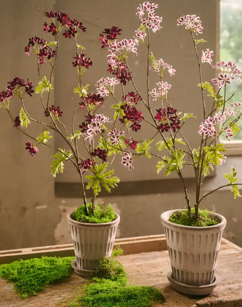 Décorations florales - Point fort de la tendance : les géraniums modernes - SILK-KA BV