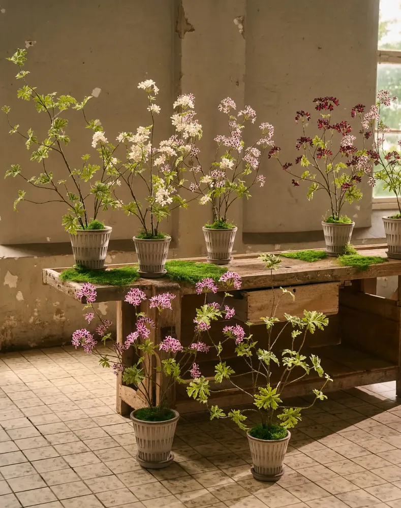 Décorations florales - Point fort de la tendance : les géraniums modernes - SILK-KA BV