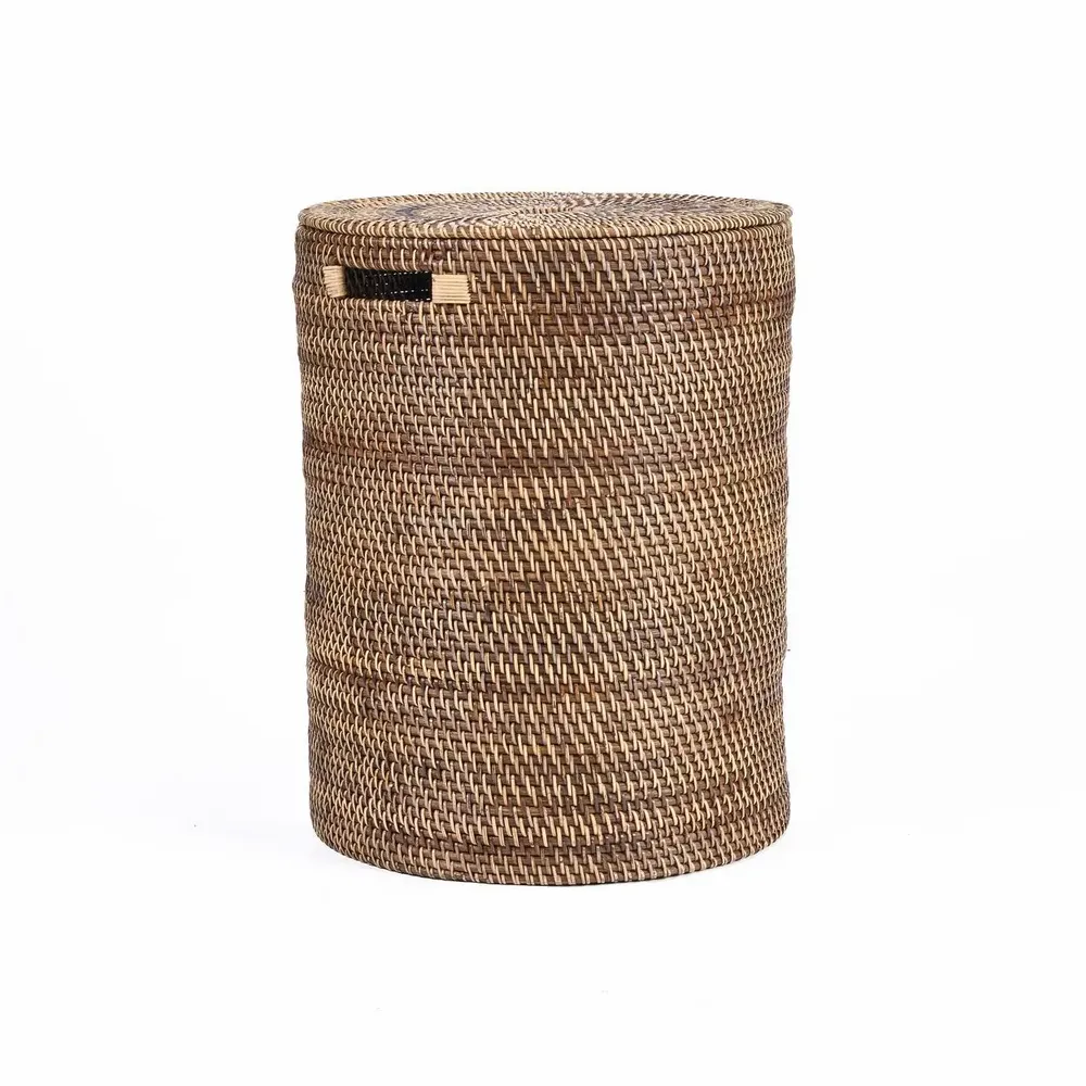 Laundry baskets - The Laundrilla Basket - Natural Brown - BAZAR BIZAR LIVING