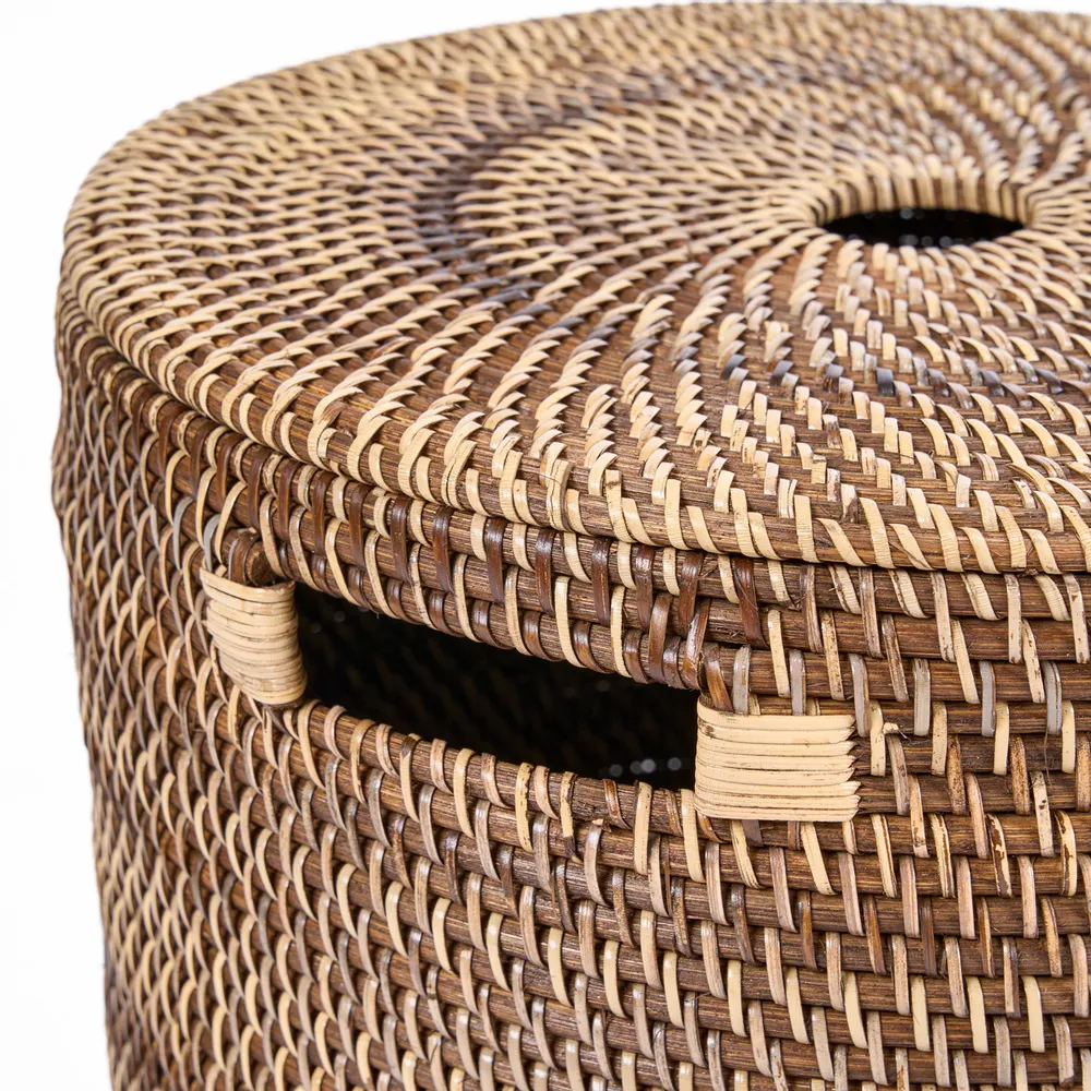 Laundry baskets - The Laundrilla Basket - Natural Brown - BAZAR BIZAR LIVING