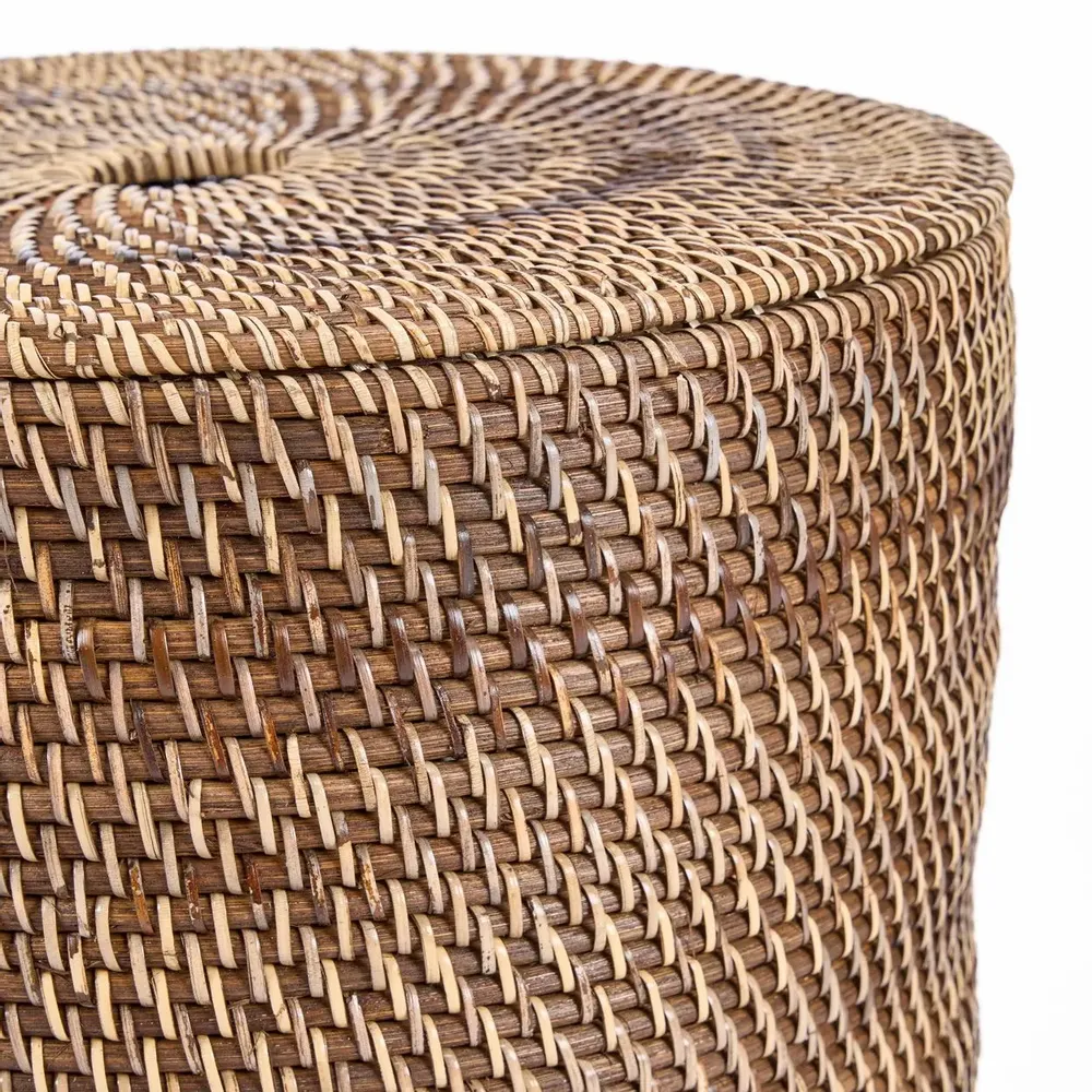Laundry baskets - The Laundrilla Basket - Natural Brown - BAZAR BIZAR LIVING