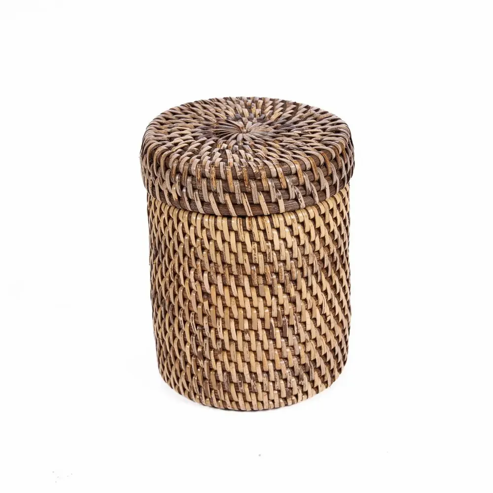 Decorative objects - The Rattan Canister - Natural Brown - BAZAR BIZAR LIVING