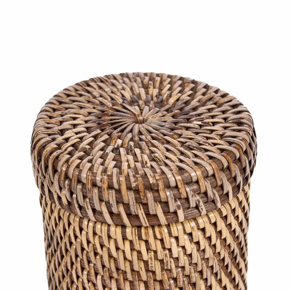 Decorative objects - The Rattan Canister - Natural Brown - BAZAR BIZAR LIVING