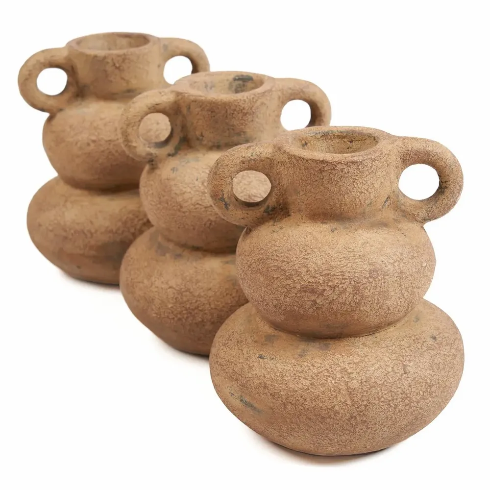 Vases - Le Vase Earthen Balance - Sable - S - BAZAR BIZAR LIVING