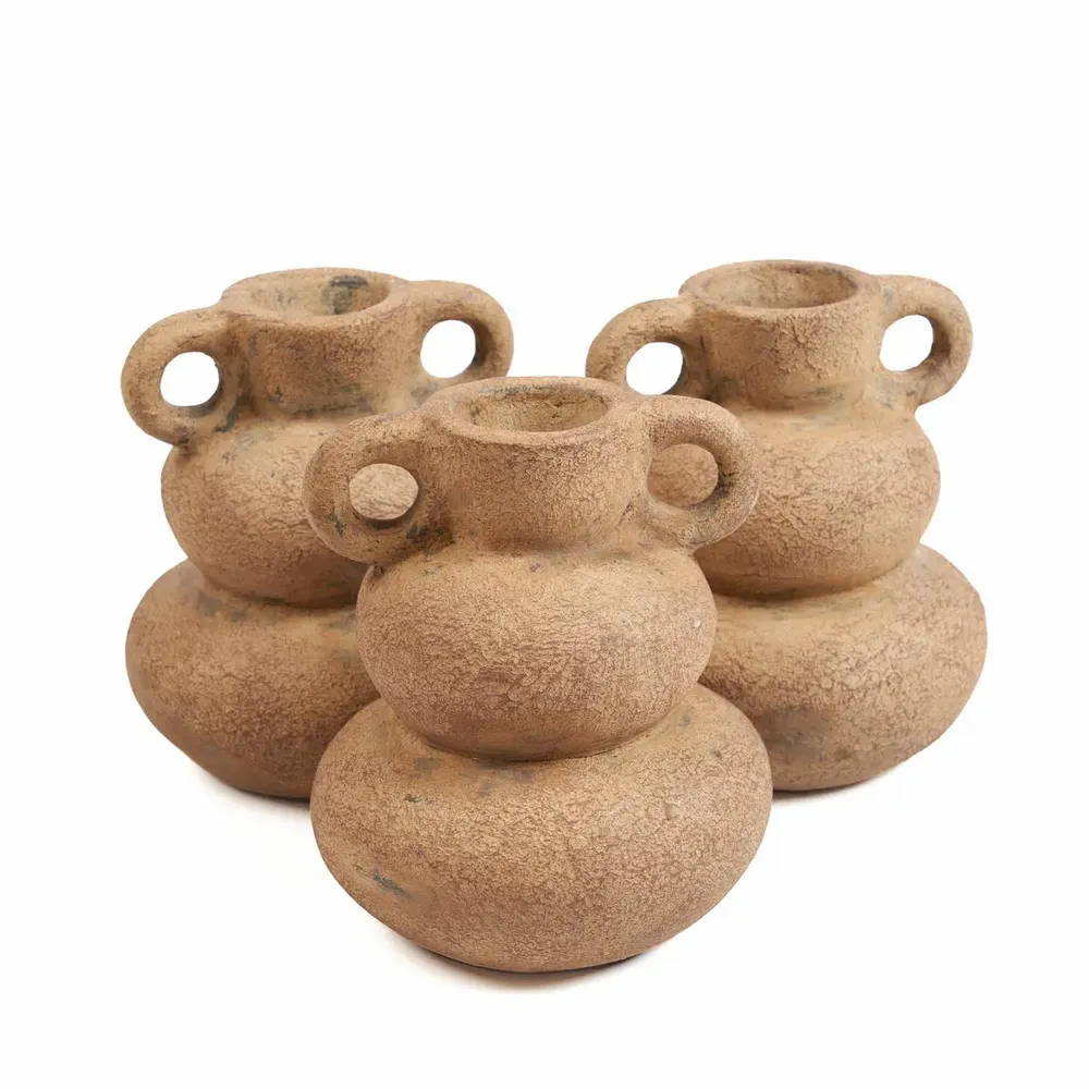 Vases - Le Vase Earthen Balance - Sable - S - BAZAR BIZAR LIVING