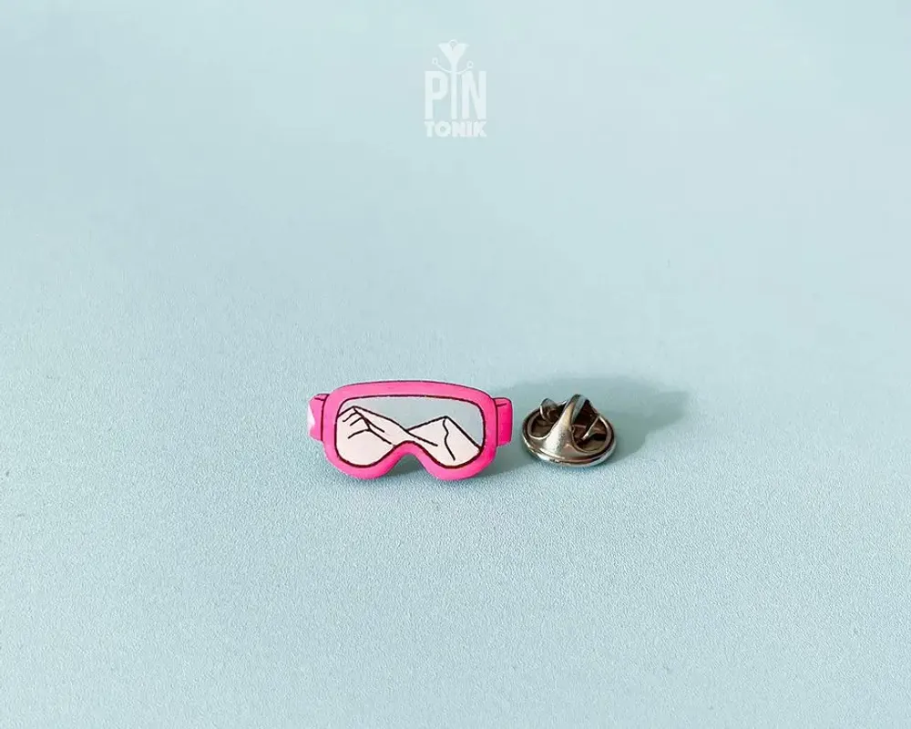 Broches - Ski Goggle Pin - Cadeaux amusants pour l'après-ski et la planche à nei - PINTONIK