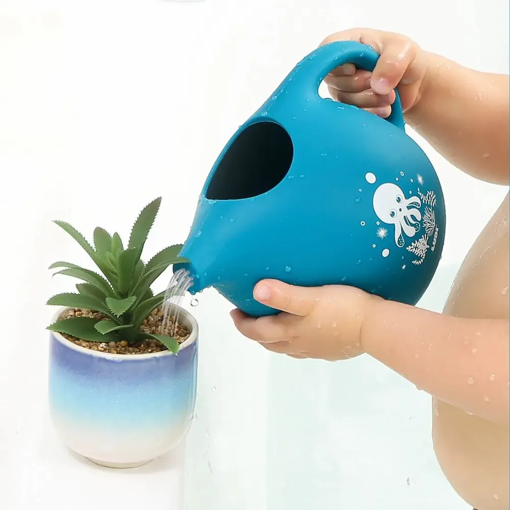 Children's bathtime - Bath Watering Can – Silicone - 15 cm - LUDI