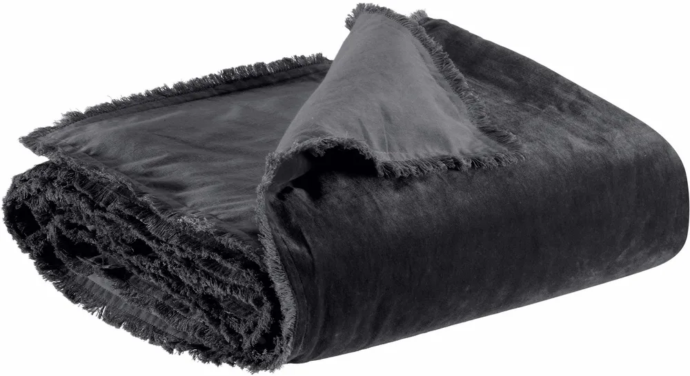 Bed linens - Plain Fara Comforter Caviar 85 X 200 - MAISON VIVARAISE - SDE VIVARAISE WINKLER