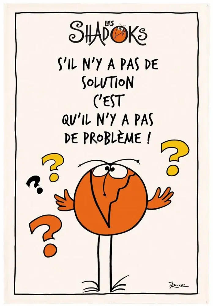 Dish towels - Shadok Sans solution Tea Towel Écru 48 X 72 - MAISON VIVARAISE - SDE VIVARAISE WINKLER