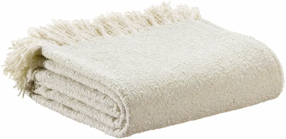 Plaids - Plaid chiné Jane Perle 130 x 160 - MAISON VIVARAISE - SDE VIVARAISE WINKLER