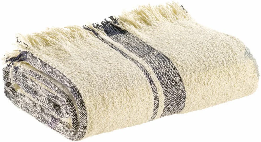 Plaids - Plaid jacquard Jane Multico marine 130 x 160 - MAISON VIVARAISE - SDE VIVARAISE WINKLER