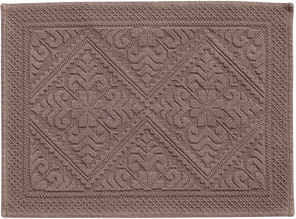 Autres linges de bain - Tapis de bain Enzo Noisette 54 x 64 - MAISON VIVARAISE - SDE VIVARAISE WINKLER