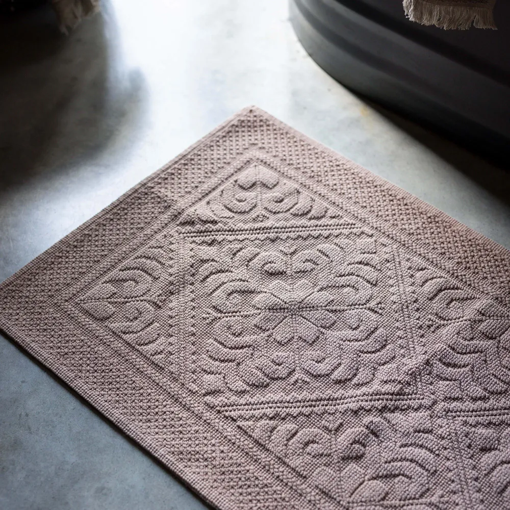 Autres linges de bain - Tapis de bain Enzo Noisette 54 x 64 - MAISON VIVARAISE - SDE VIVARAISE WINKLER