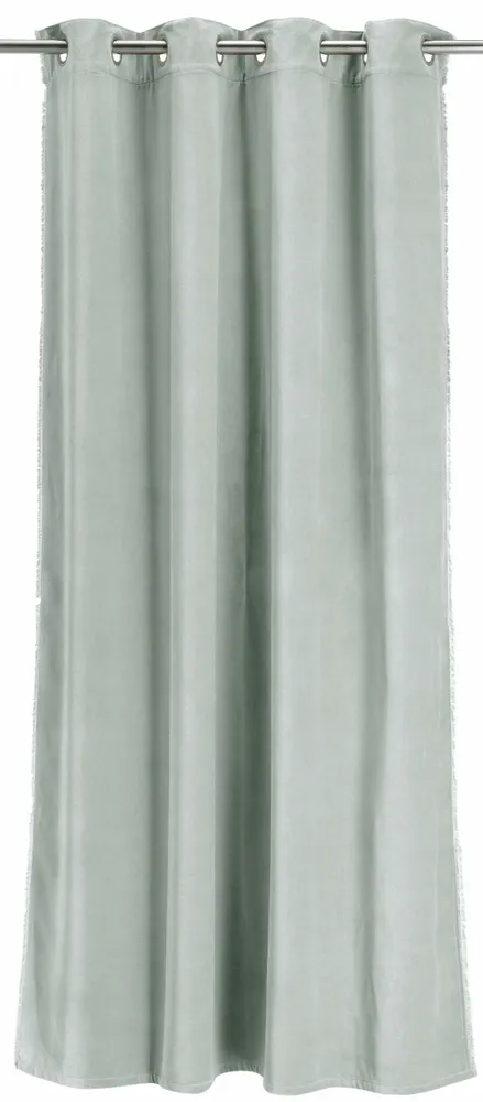 Curtains and window coverings - Plain Fara Curtain Titane 135 X 280 - MAISON VIVARAISE - SDE VIVARAISE WINKLER