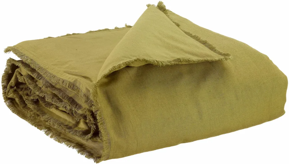 Linge de lit - Edredon uni Laly Cèdre 85 x 200 - MAISON VIVARAISE - SDE VIVARAISE WINKLER