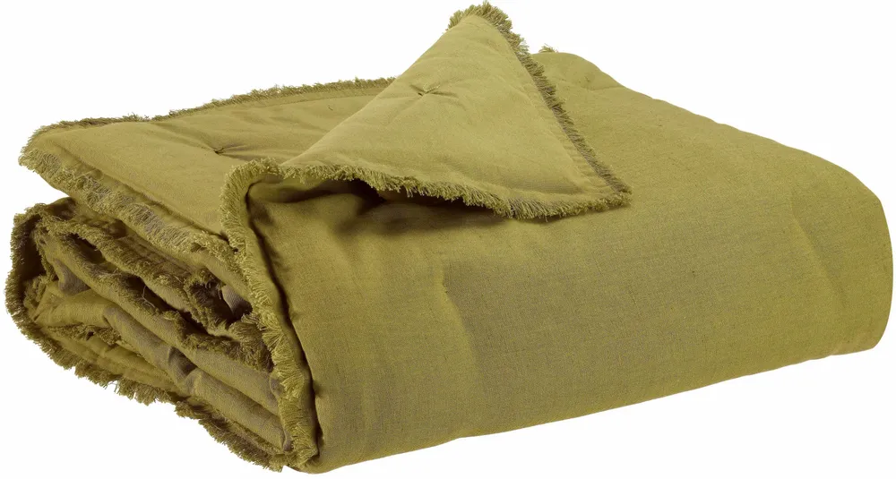 Plaids - Plaid uni Laly Cèdre 135 x 200 - MAISON VIVARAISE - SDE VIVARAISE WINKLER