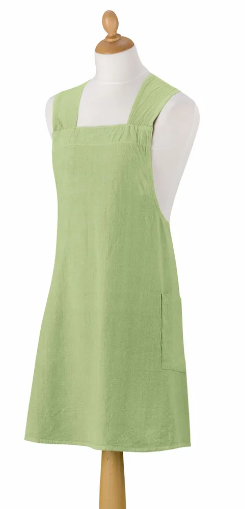 Aprons - Recycled Japanese kitchen apron Haru Amande 78 X 100 - MAISON VIVARAISE - SDE VIVARAISE WINKLER