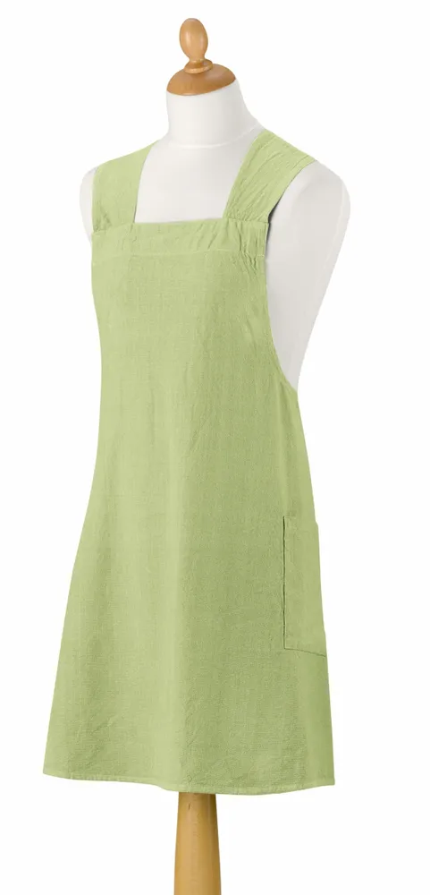 Aprons - Recycled Japanese kitchen apron Haru Amande 78 X 100 - MAISON VIVARAISE - SDE VIVARAISE WINKLER