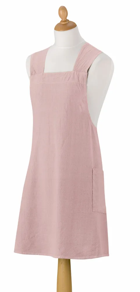 Aprons - Recycled Japanese kitchen apron Haru Parme 78 X 100 - MAISON VIVARAISE - SDE VIVARAISE WINKLER