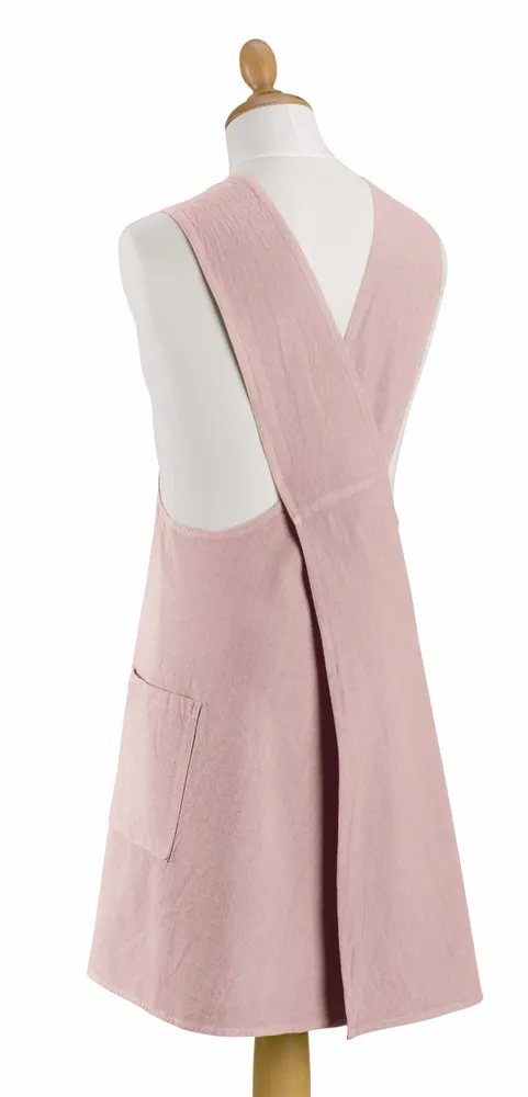 Aprons - Recycled Japanese kitchen apron Haru Parme 78 X 100 - MAISON VIVARAISE - SDE VIVARAISE WINKLER