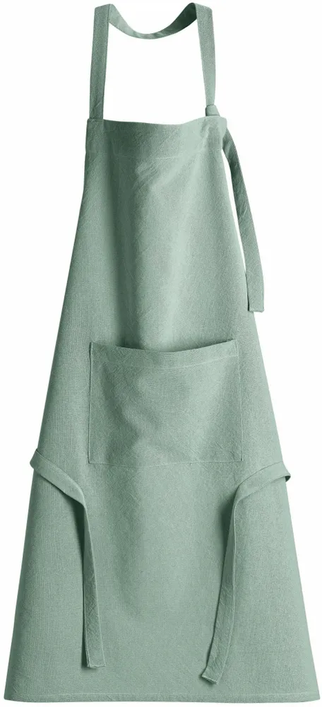 Tabliers de cuisine - Tablier de cuisine recyclé Ada Aqua 72 x 85 - MAISON VIVARAISE - SDE VIVARAISE WINKLER