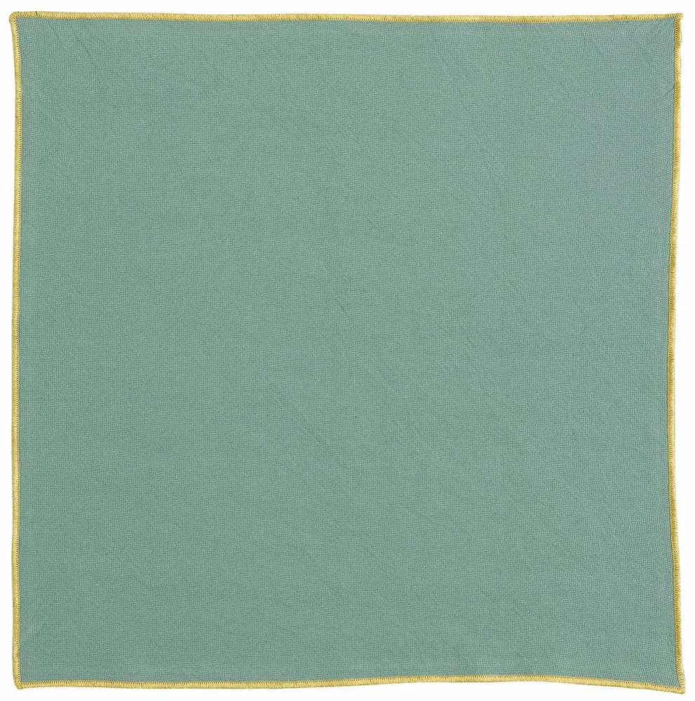 Serviettes - Serviette de table recyclée Grace Aqua 40 x 40 - MAISON VIVARAISE - SDE VIVARAISE WINKLER