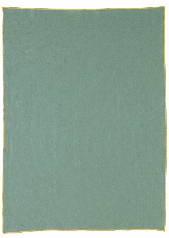 Dish towels - Recycled Tea Towel Isae Aqua 50 X 70 - MAISON VIVARAISE - SDE VIVARAISE WINKLER