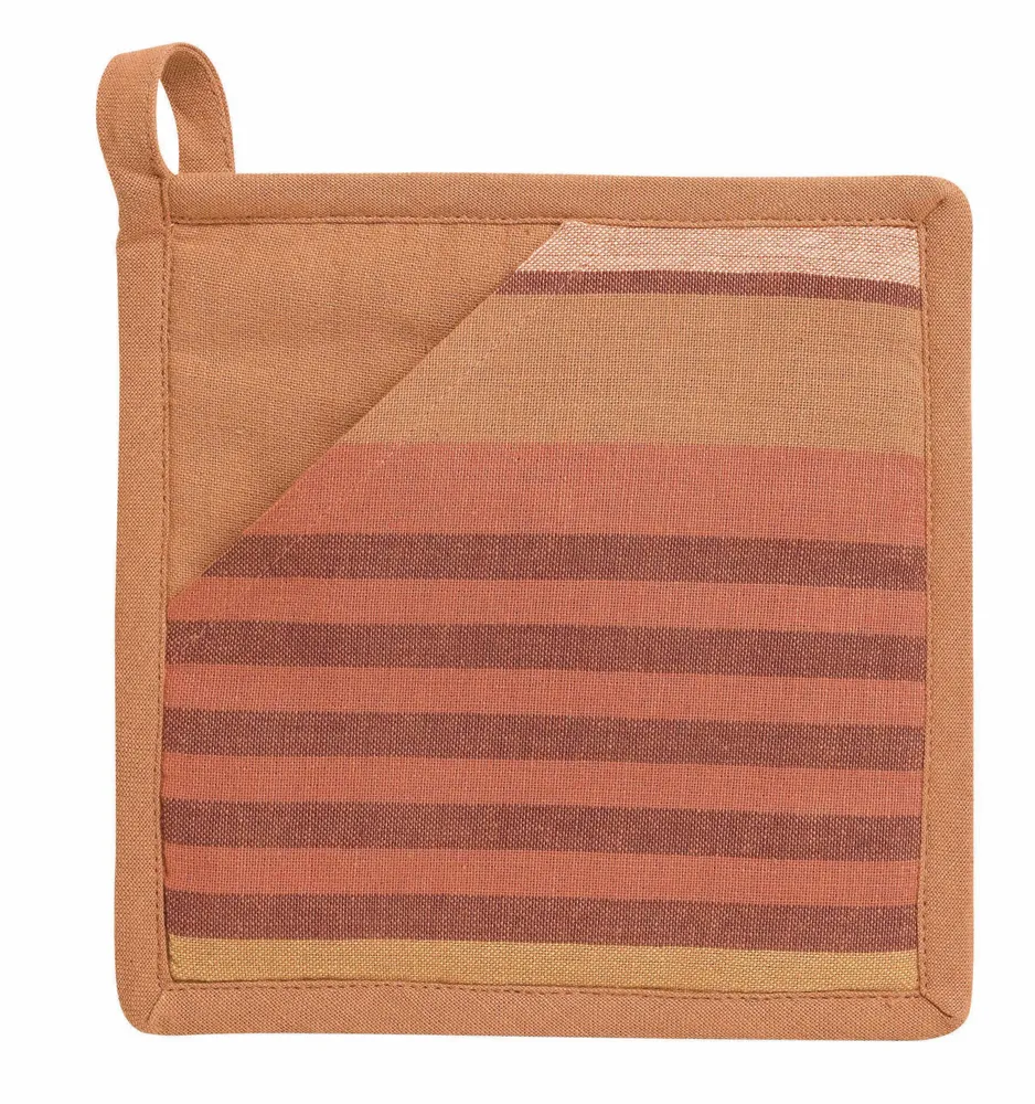 Maniques - Manique 2 en 1 recyclée Yuna Terracotta 20 x 20 - MAISON VIVARAISE - SDE VIVARAISE WINKLER