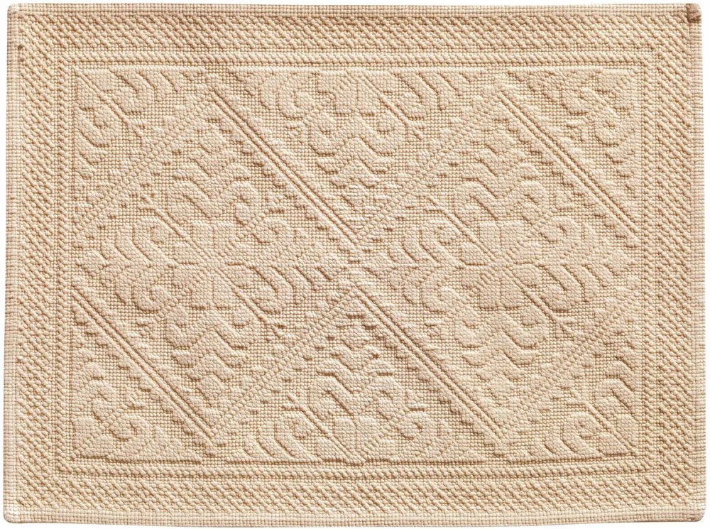 Autres linges de bain - Tapis de bain Enzo Poudre 54 x 64 - MAISON VIVARAISE - SDE VIVARAISE WINKLER