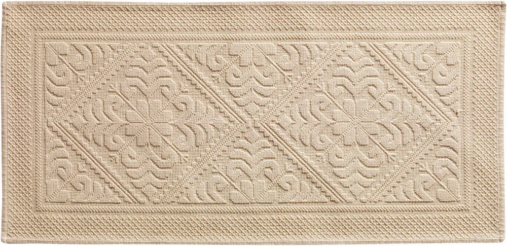 Autres linges de bain - Tapis de bain Enzo Poudre 54 x 110 - MAISON VIVARAISE - SDE VIVARAISE WINKLER