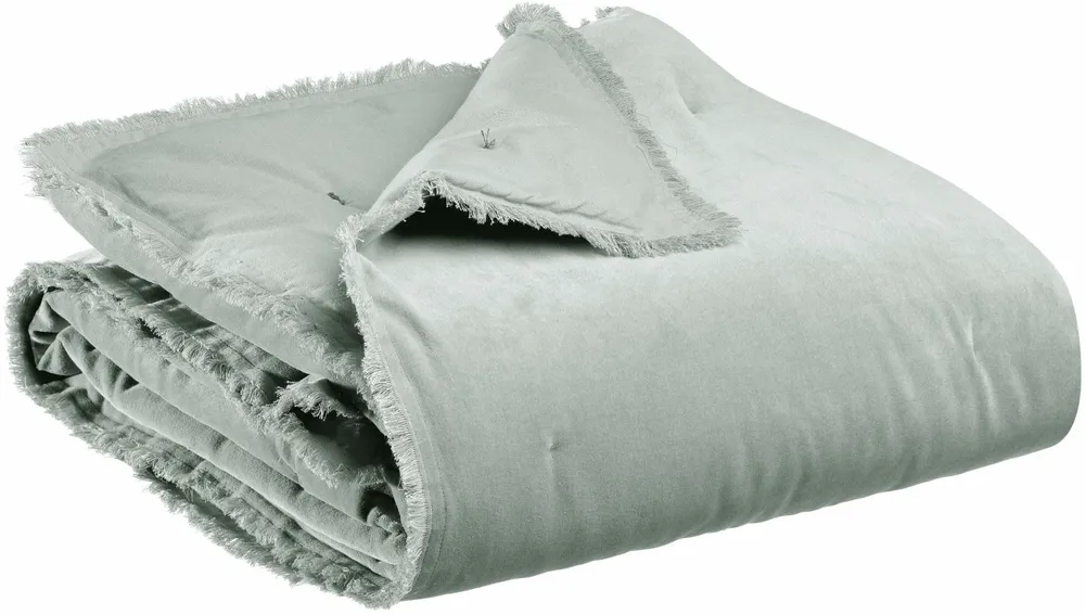 Throw blankets - Plain Fara Throw Titane 135 X 200 - MAISON VIVARAISE - SDE VIVARAISE WINKLER