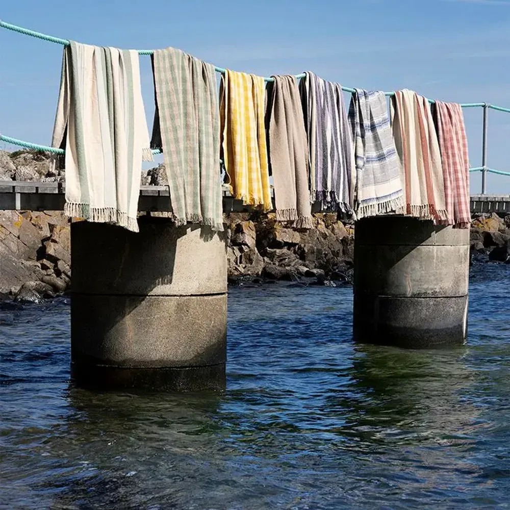 Plaids - Plaid à carreaux en coton recyclé - MADAM STOLTZ