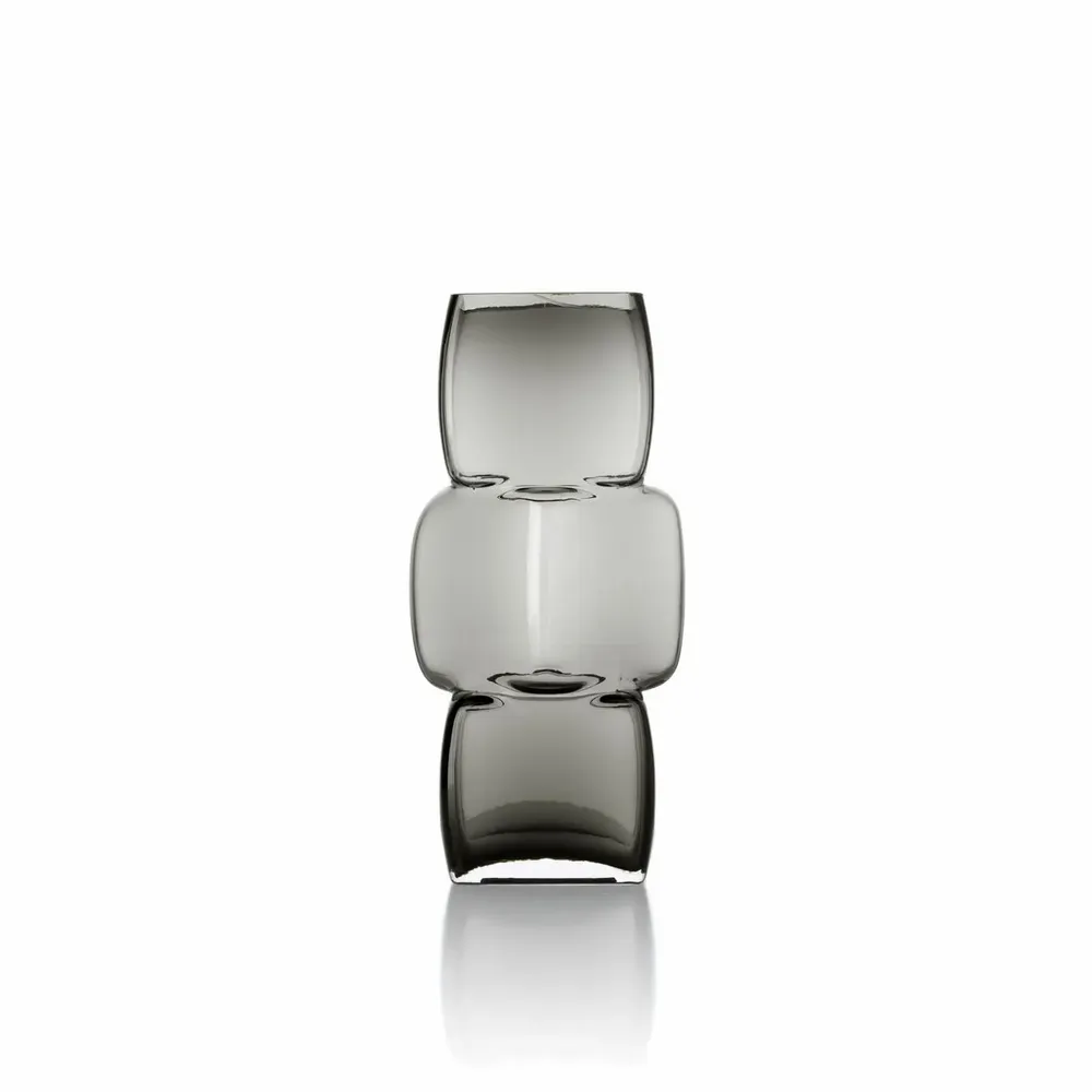 Vases - The Cubes Vase - Dark Grey - M - BAZAR BIZAR LIVING